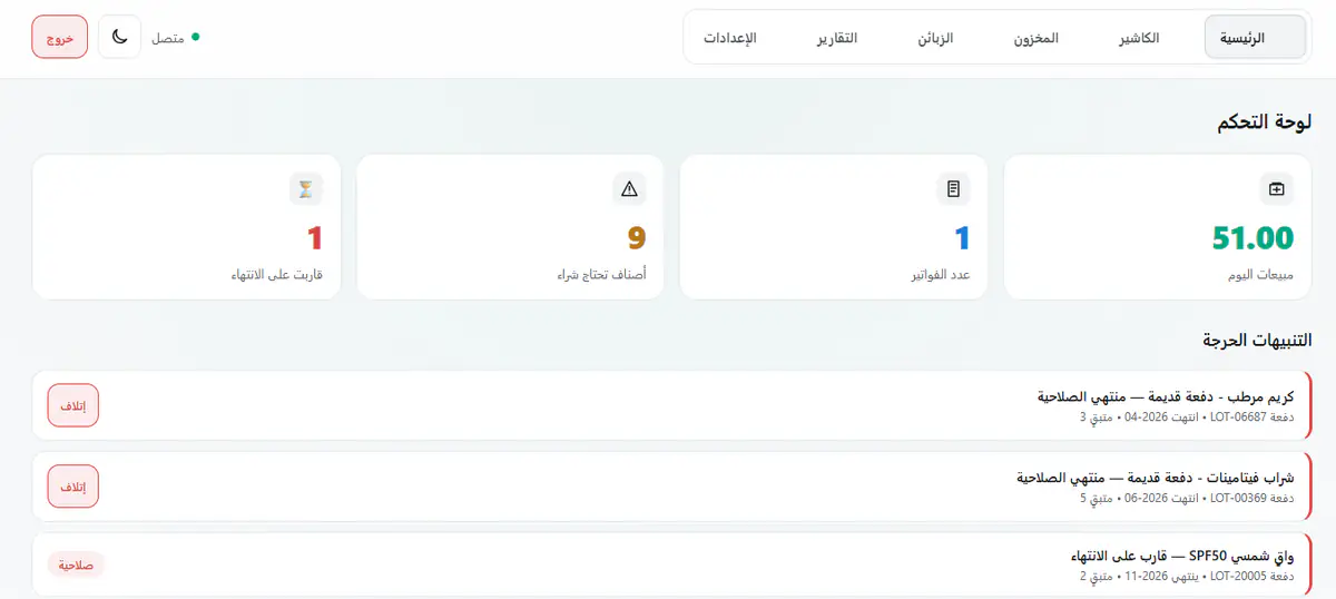 نموذج الصيدلية